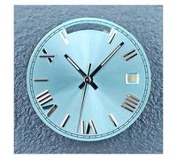 HUKILU yaoqijie Reloj con Calendario Dual c3 Super Blue Glow in The Dark de 28,5 mm, Esfera de Montaje Compatible con Movimiento automático 8285, Piezas de manecilla Lasting(5026a)