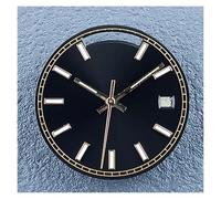 HUKILU yaoqijie Reloj con Calendario Dual c3 Super Blue Glow in The Dark de 28,5 mm, Esfera de Montaje Compatible con Movimiento automático 8285, Piezas de manecilla Lasting(JS5028)