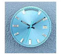 HUKILU yaoqijie Reloj con Calendario Dual c3 Super Blue Glow in The Dark de 28,5 mm, Esfera de Montaje Compatible con Movimiento automático 8285, Piezas de manecilla Lasting(5027a)