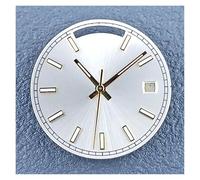 HUKILU yaoqijie Reloj con Calendario Dual c3 Super Blue Glow in The Dark de 28,5 mm, Esfera de Montaje Compatible con Movimiento automático 8285, Piezas de manecilla Lasting(JS5027)