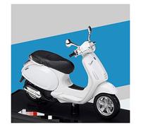 HUKLAB maqueta de Motocicleta Regalos creativos Escala 1/18 para Vespa Primavera 150, Scooter De Aleación Fundido A Presión, Modelo De Motocicleta Coleccionable (Color : Bianco)