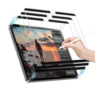 Hukneqn 3 Piezas Protector de Pantalla Magnética para iPad Air/iPad Pro 13 Pulgadas 2024, Protectores Efecto Papel MateDelgado Protección Extraíble Reutilizable, Compatible con Face ID Apple Pencil