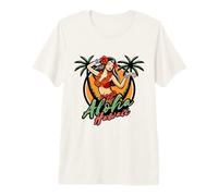 Hula Girl Tropical Island Vibe Hawaii Cultura Paraíso Vida Camiseta Premium