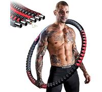 Hula Hoop Adulto 1,2-5kg Acero Inoxidable Hoola Hoop Aplicar para Aro Hula HoopEntrenador Abdominal Cintura Ejercicio Fitness