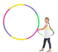 Hula Hoop ajustable con peso, aro de fitness desmontable de 7 secciones para adultos y niños, fácil montaje, acolchado de espuma suave, equipo de entrenamiento en casa