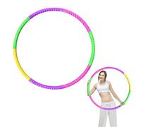 Hula Hoop - Aro de fitness colorido y extraíble (7 piezas, para la pérdida de peso, accesorio para dispositivos de fitness, ajustable