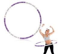 Hula Hoop - Aro de fitness para adultos, 1,1 kg, para abdominoplastia y quema de grasa para entrenamiento intenso, 8 segmentos desmontables