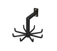 Hula Hoop de metal y cuerda de saltar estante de almacenamiento con ganchos, organizador que ahorra espacio para equipos de gimnasio en casa