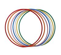 Hula Hoop en Blanco, HDPE-20mm, Ø100cm, Negro