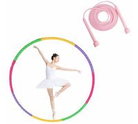 Hula Hoop Fitness Niños, Aro De Fitness Desmontable, Aro De Gimnasia para Niños, Hula Hoop Niña para Rellenables, para Fitness, Deportes, Prueba, Trae Una Cuerda De Salto