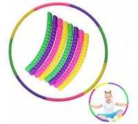 Hula Hoop,Hula Hoop Niños,Hula Fitness Hoop,8 Secciones Aro de Fitness Desmontable,para Niños y Niñas,para Deportes,Ejercicios