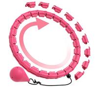 Hula Hoop Inteligente - 24 Nudos Desmontablesm, Ejercicio Cintura, Rapido Grasa Quema Ejercicio, con Pelota Giro de 360 Grados, para Adultos, niños, Principiante