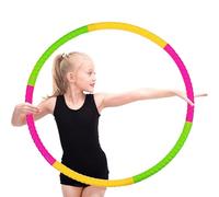 Hula Hoop para Niños,Hula Hoop Desmontable,Hula Hoop Fitness Niños,Aro de Fitness Desmontable,6 Secciones Hula Hoop,Aro de Ejercicio Físico Ajustable para Gimnasia, Baile, Juegos,Entrenamiento