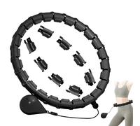 Hula Hoop Smart Hula Hoop - Aro de hula hoop para adultos con peso con contador de 32 nudos (57-165 cm), ajustable, equipo de adelgazamiento silencioso, hula hoop, aro para adelgazar para pérdida de