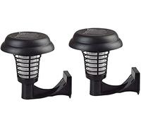 HULA Lámpara para Matar Mosquitos, 2 Paquetes Luces Repelentes de Pared Solar Lámpara Solar para Matar Mosquitos al Aire Libre a Prueba de Agua (Pared)