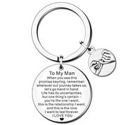 HULALA Llavero de regalo de San Valentín para él, novio, marido, cumpleaños, Navidad, boda, aniversario, To My Men I Love You