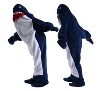 HULG Shark Blanket,Manta De Dormir De Tiburón,Manta De Tiburón Usable,Manta De Una Pieza De Tiburón, Cosplay, Halloween, Disfraces de Carnaval