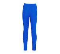 HULIJA Leggings largos para niñas, pantalón con cintura elástica, mallas deportivas, pantalones de ballet, mallas interiores, yoga, pilates, fitness, azul cobalto, 134-140