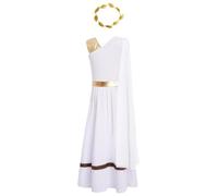 HULIJA Niñas Disfraz Princesa Griega Toga Niñas Griego Antiguo Antigua | Conjuntos Griegos Piezas,Vestido Toga Griega Antigua,Máxima,Juego Roles Dios,Celebraciones Disfraces,Cosplay Filósofos