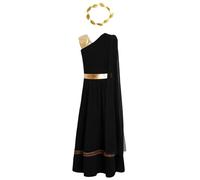 HULIJA Niñas Disfraz Princesa Griega Toga Niñas Griego Antiguo Antigua | Conjuntos Griegos Piezas,Vestido Toga Griega Antigua,Máxima,Juego Roles Dios,Celebraciones Disfraces,Cosplay Filósofos