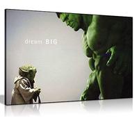 Hulk cómic película, cuadro en lámina enmarcado, impresión 20 x 76,2 cm A1