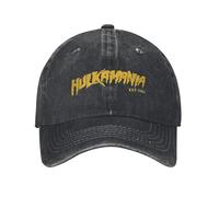 Hulkamania Forever Men Mujeres Gorras de Lucha Libre legendarias Sombreros Lavados Desgastados Gorra Solar Ajustable al Aire Libre