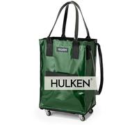 HULKEN Bolsa de comestibles reutilizable con ruedas, carrito de la compra, bolsa con ruedas, cierre de cremallera, ligera, soporta hasta 66 libras, se pliega