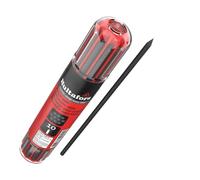 Juego de minas gris para lápiz de carpintero 10 piezas I Hultafors I Con práctico dispensador con fijación por clip I Minas universales de 2,8mm I Para varias superficies I 650110