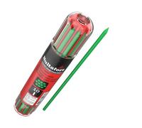 Hultafors Juego de minas verdes para lápiz de carpintero 10 piezas I I En un práctico dispensador con fijación por clip I Minas universales de 2,8mm I Para varias superficies I 650180