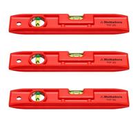 Hultafors Torpedo - Nivel de burbuja profesional TVP 25, irrompible, 2 bloques, ranura en V