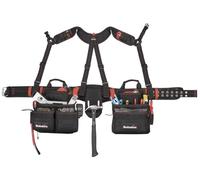 Hultafors Work Gear HT5617 Pro Framer - Delantal combinado con tirantes estilo yugo, cinturón de herramientas de poliéster balístico resistente, bolsillos delanteros estilo refuerzo, 2 trabillas de