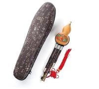 Hulusi Chino C-Key Hulusi Tradicional Chino Hecho A Mano Flauta Calabaza Cucurbitáceas Instrumento Musical Étnico De Viento De Madera