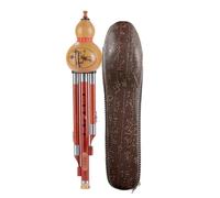 Hulusi chino hecho a mano con estuche, flauta de cucurbitáceas, flauta de calabaza de palisandro para principiantes, amantes de la música como instrumento de calabaza de regalo