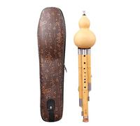 Hulusi de nueve agujeros en clave de flauta de cucurbitáceas C y B, flauta de calabaza hecha a mano para principiantes, instrumento de calabaza para tocar profesionalmente