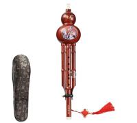 Hulusi - Flauta de cucurbitácea para principiantes, instrumento de viento tallado a mano, grabación de rendimiento en escenario, instrumento étnico Cflat B-key para niños, jugadores profesionales,