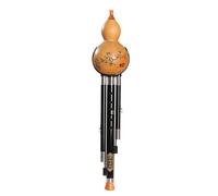 Hulusi-flauta de cucurbitáceas de rendimiento profesional, llave de C, flauta de calabaza étnica de viento de madera para instrumento de calabaza principiante