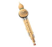Hulusi-flauta de cucurbitáceas hecha a mano china, instrumentos musicales con llave C, flauta de calabaza, juego Musical profesional de calabaza