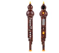 Hulusi Flauta De Polipasto Eléctrico Instrumento Profesional Para Que Adultos Aprendan Por Sí Solos En Principiantes(Rosewood)