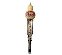 Hulusi-flauta de tres tonos, instrumento de viento étnico de rendimiento, llave C, instrumento tradicional chino profesional Hulusi