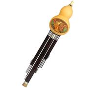 Hulusi Flauta Hulusi De Ébano Natural, Instrumento De Viento Nacional Chino, Flauta Hulusi De Actuación Profesional (Color : C key)