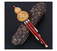 Hulusi Flauta Instrumento De Viento Étnico Hulusi De Tres Notas De Caoba Hulusi De Calidad Profesional Con Estuche De Almacenamiento (Color : B key)