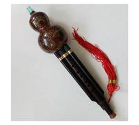 Hulusi Flauta Instrumento De Viento Tradicional Chino Bb/C Clave Ébano Doble Tono Hulusi Cucurbit Con Funda Hulusi (Color : Bb key)