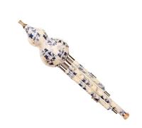 Hulusi Flauta Instrumento Musical Hulusi Étnico Chino Para Principiantes, Flauta Hulusi Plana De Baquelita C/B Con Funda (Color : 04, Size : C key)