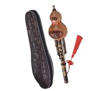 Hulusi Flauta Llave Hecha A Mano De C Chino Hulusi Calabaza Cucurbit Flauta Instrumento De Viento Étnico Con Estuche