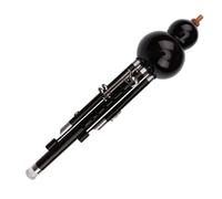 Hulusi Flauta Todo Caoba/ébano Más Llave Hulusi Instrumento De Viento Étnico Adulto Profesional Tocando Flauta De Cucurbitáceas (Color : BK, Size : G key)