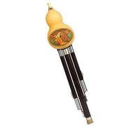 Hulusi Flauta Tubo De Sonido De Ébano De Calabaza Natural, Flauta Hulusi, Llave C/B, Instrumento De Flauta De Calabaza Plana Para Estudiantes Principiantes (Color : B flat)