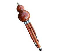 Hulusi Flauta Yunnan Caoba Hulusi Instrumento Musical Estudiante Adulto C Llave/B Flauta De Calabaza Plana Con Estuche De Almacenamiento (Color : B flat)