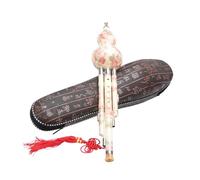 Hulusi Flute Hulusi Sintético De Tres Tonos Con Flor De Durazno En Claves De AC Y B Bemol Interpretación Profesional(B flat)