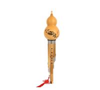 Hulusi Instrumento Musical Étnico De Calabaza Real Extraíble Para Principiantes Para Aprender Flauta Cucurbitáceas En Do Bemol Y Si Bemol (Color : Bb key)