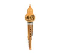 Hulusi Instrumento Musical Étnico De Calabaza Real Extraíble Para Principiantes Para Aprender Flauta Cucurbitáceas En Do Bemol Y Si Bemol (Color : C key)